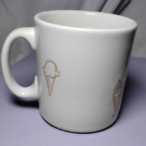 White Restaurant Mug Syracuse China Ice Cream Cone Sundae Burger